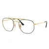 Ray Ban Marshal Optics Eyeglasses Gold Frame Clear Lenses Polarized 54-21 In Gold