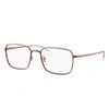 Ray Ban Rb6437 Eyeglasses Brown Frame Multicolor Lenses 51-18 In Brown