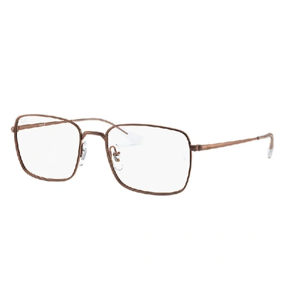 Ray Ban Rb6437 Eyeglasses Brown Frame Multicolor Lenses 51-18 In Brown