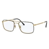 Ray Ban Rb6434 Eyeglasses Gold Frame Clear Lenses Polarized 55-18 In Gold