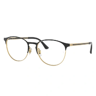 Ray Ban Rb6375 Optics Eyeglasses Gold Frame Clear Lenses Polarized 51-18