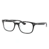 RAY BAN RB5375 OPTICS EYEGLASSES BLACK FRAME CLEAR LENSES POLARIZED 53-18