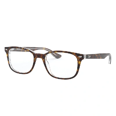 Ray Ban Rb5375 Eyeglasses Tortoise Frame Clear Lenses Polarized 53-18