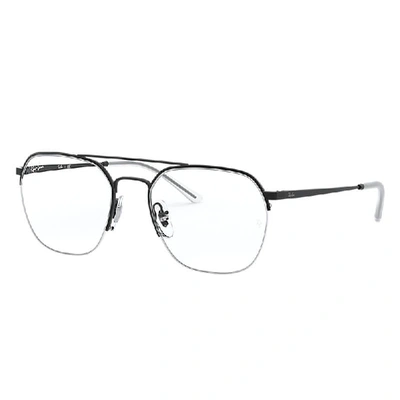 Ray Ban Rb6444 Eyeglasses Black Frame Clear Lenses 51-18