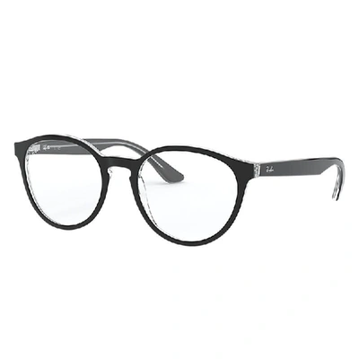 Ray Ban Rb5380 Eyeglasses Black Frame Clear Lenses Polarized 52-19