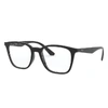 Ray Ban Rb7177 Eyeglasses Black Frame Clear Lenses Polarized 51-18 In Schwarz