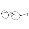 Ray Ban Rb1970v Oval Eyeglasses Black Frame Clear Lenses 51-19 In Black