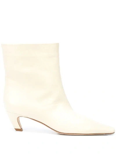 Khaite Tucson Mid-calf Boots In White