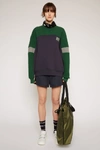 ACNE STUDIOS Contrast-panel fleece sweatshirt Navy