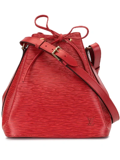 Pre-owned Louis Vuitton Petit Noe 水桶包 In Red