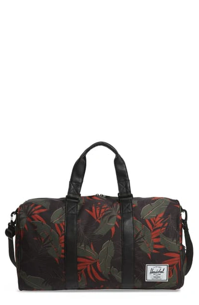 Herschel Supply Co Novel Duffel Bag In Dark Olive Palm