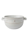 Juliska Berry & Thread Handled Soup Bowl In Whitewash