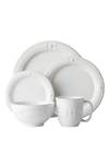 Juliska Berry & Thread French Panel Whitewash 5-piece Place Setting In Whitewash