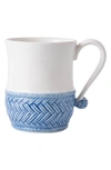 Juliska Le Panier White/delft Blue Mug In Whitewash/ Delft Blue