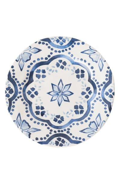 Juliska Wanderlust Iberian Journey Side/cocktail Plate In Indigo