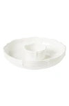 Juliska 'berry And Thread' Chips & Dip Serving Bowl In Whitewash