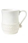 Juliska Le Panier Ceramic Mug In Whitewash