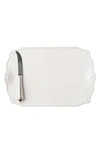 Juliska Berry And Thread Serving Board & Knife In Whitewash