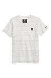 Hurley Kids' Streaky V-neck T-shirt In White