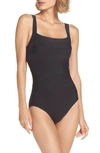 MIRACLESUITR MIRACLESUIT® 'SPECTRA' BANDED MAILLOT,364240
