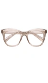 The Book Club Fan Of Seen Labels 47mm Blue Light Blocking Reading Glasses In Tea