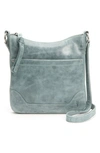 Frye Melissa Swing Leather Crossbody Bag In Sky
