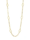 ALBERTO MILANI WOMEN'S VIA BRERA 18K YELLOW GOLD OVAL LINK NECKLACE,0400011679752