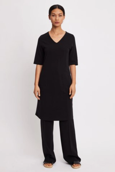 Filippa K Double Face T-shirt Dress In Black