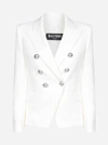 BALMAIN VISCOSE DOUBLE-BREASTED BLAZER