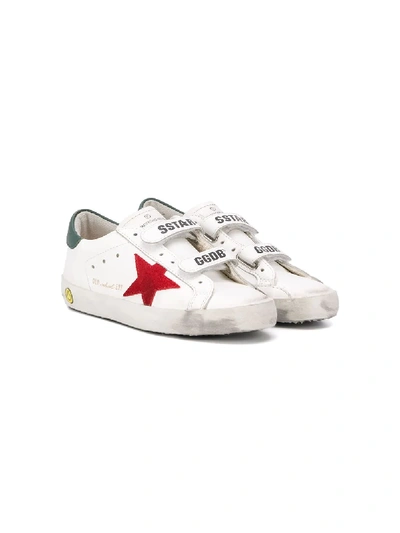 Golden Goose Kids' Old School Superstar Trainers In White