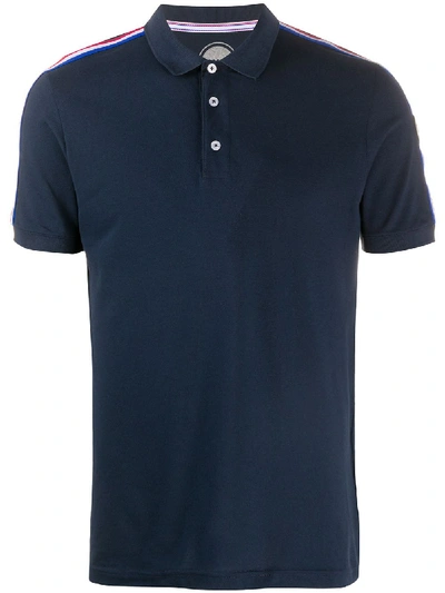 Colmar Stripe-detail Polo Shirt In Blue