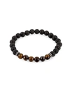 Eye Candy La Chakra & Tiger Eye Beaded Stretch Bracelet