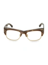 Linda Farrow 51mm Rectangle Optical Glasses In Light Brown