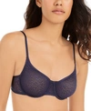 Dkny Lace Underwire Demi Bra (a-dd Cups) In Yho/navy I