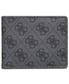 Guess Men's Rfid Slimfold Wallet With Interior Coin Pocket In Black