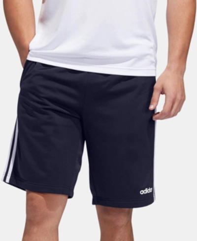 Adidas Originals Adidas Men's Essentials 3-stripes Tricot Shorts In Legend Ink/white