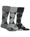 Polo Ralph Lauren Diamond Dress Socks 3-pack In Grey