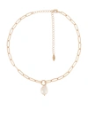 Ettika Pearl Pendant Necklace In Gold