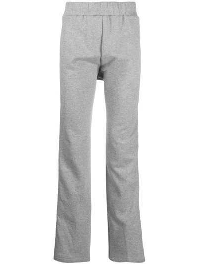 Valentino Side Stripe Track Pants In Gray