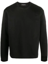 Shop Valentino Rockstud Eagle Crewneck Sweatshirt In Schwarz