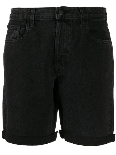 J Brand Slim-fit Denim Shorts In Black