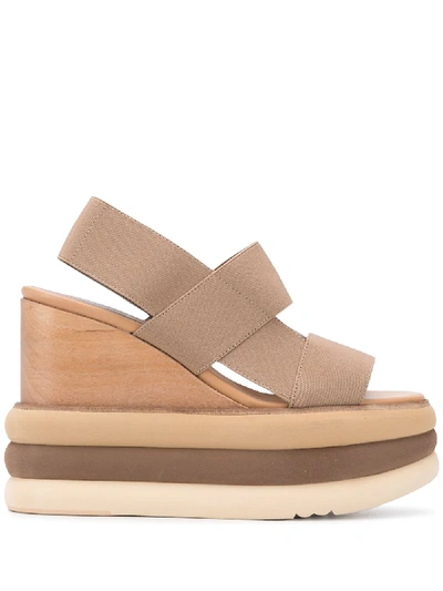 Paloma Barceló Menorca Platform Sandals In Neutrals