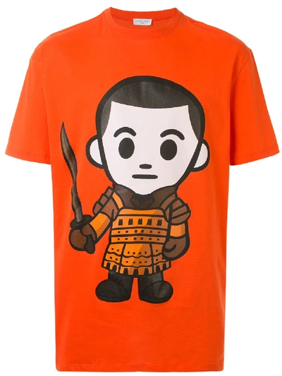 Ih Nom Uh Nit Eleven Samurai Printed T-shirt In Orange