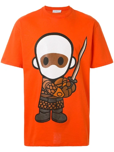 Ih Nom Uh Nit Samurai Printed T-shirt In Orange