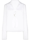 Rosie Assoulin Gwyneth Open Poplin Blouse