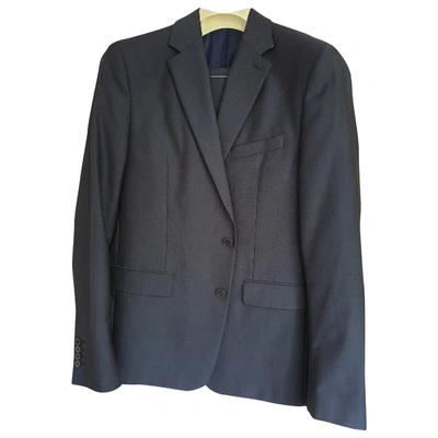 Pre-owned Kenzo Wool Suit In Navy