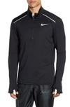 Nike Element 3.0 Men's Running Crew In Black/ Reflective Silver