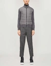 Canada Goose Hybridge Wool And Shell-down Jacket In Iron Grey
