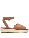 Michael Michael Kors Strappy Design Espadrille Sandals In Neutrals