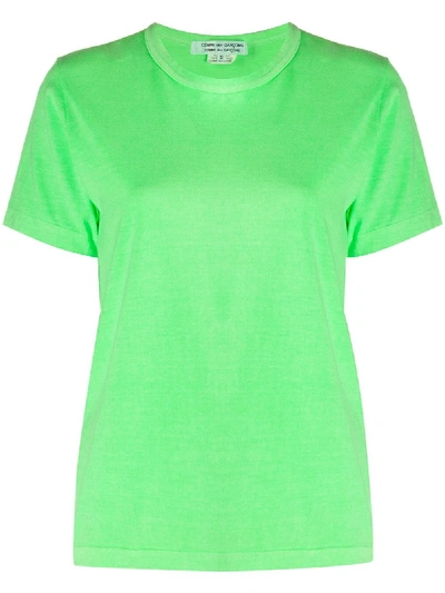 Comme Des Garçons Faded Effect T-shirt In Green